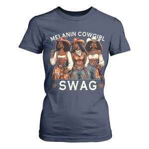 African Melanin Cowgirl Swag T Shirt For Women Slay Cowgirls Black History