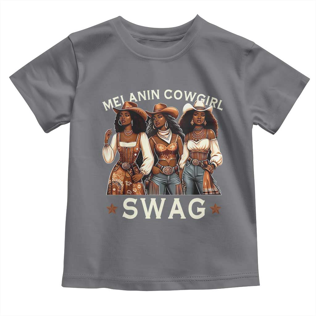 African Melanin Cowgirl Swag Toddler T Shirt Slay Cowgirls Black History