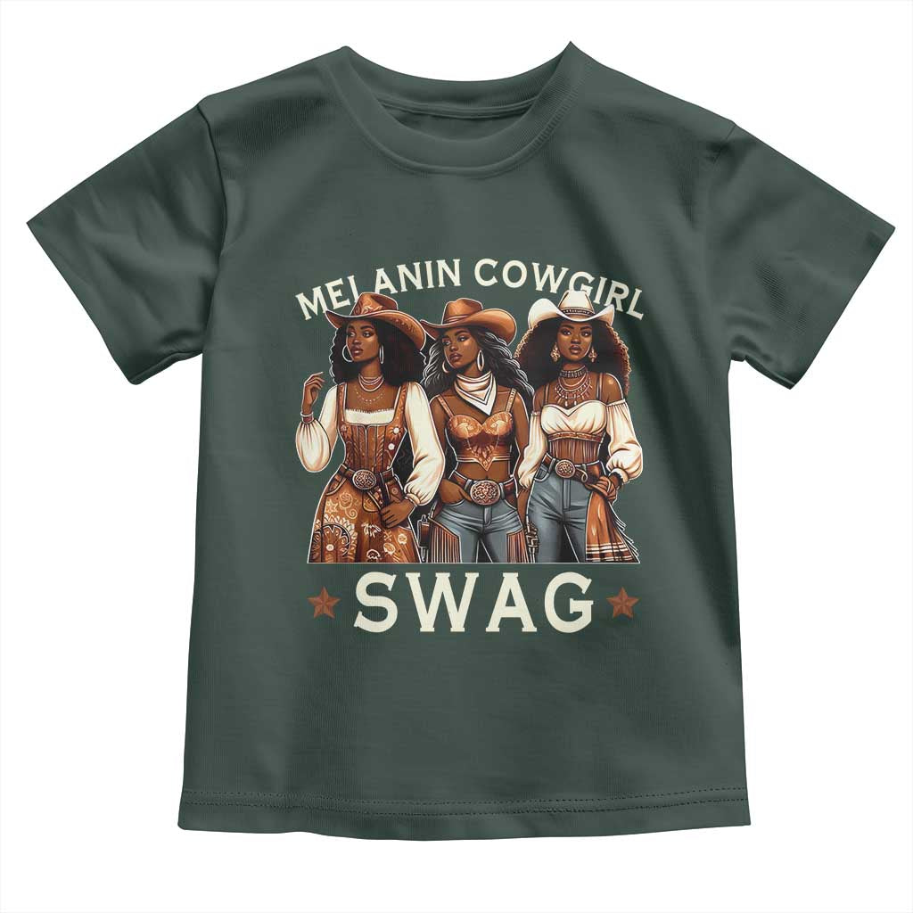 African Melanin Cowgirl Swag Toddler T Shirt Slay Cowgirls Black History