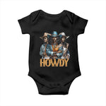 Howdy Melanin Cowgirl Baby Onesie Retro Western Rodeo Cowgirls Black History