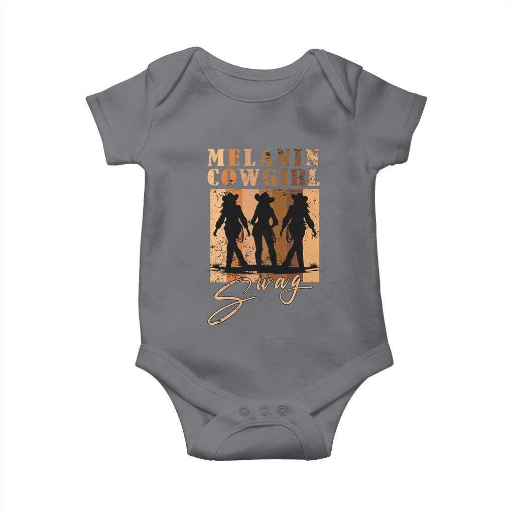 African Melanin Cowgirl Swag Baby Onesie Cowgirls Black History Pride Retro