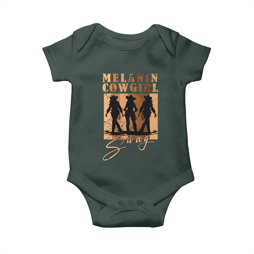 African Melanin Cowgirl Swag Baby Onesie Cowgirls Black History Pride Retro