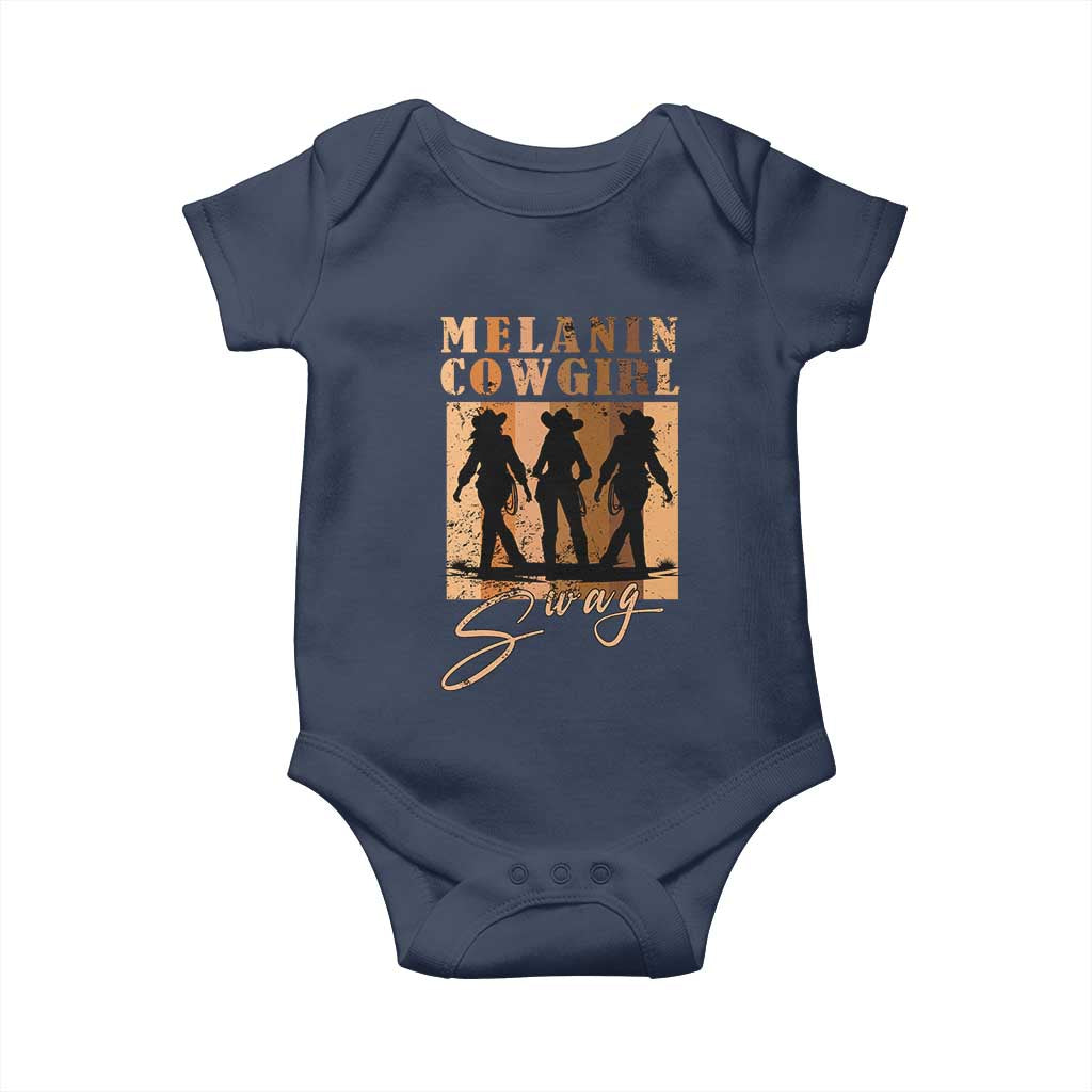 African Melanin Cowgirl Swag Baby Onesie Cowgirls Black History Pride Retro