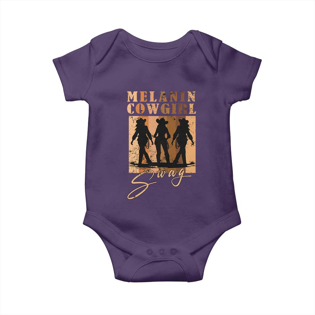 African Melanin Cowgirl Swag Baby Onesie Cowgirls Black History Pride Retro