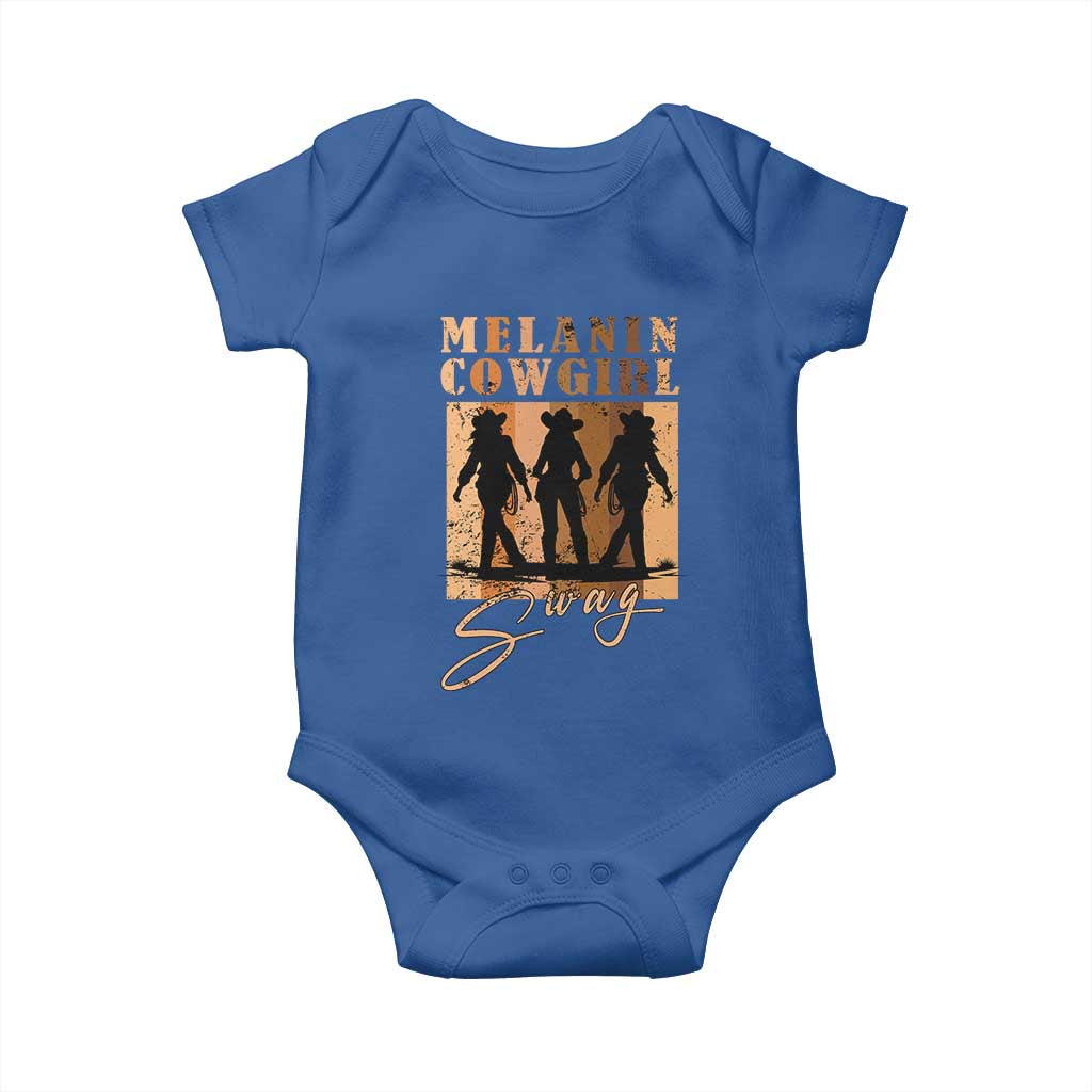 African Melanin Cowgirl Swag Baby Onesie Cowgirls Black History Pride Retro