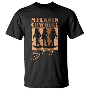 African Melanin Cowgirl Swag T Shirt Cowgirls Black History Pride Retro
