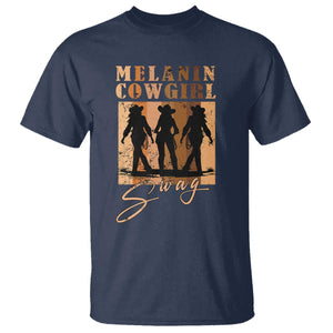 African Melanin Cowgirl Swag T Shirt Cowgirls Black History Pride Retro