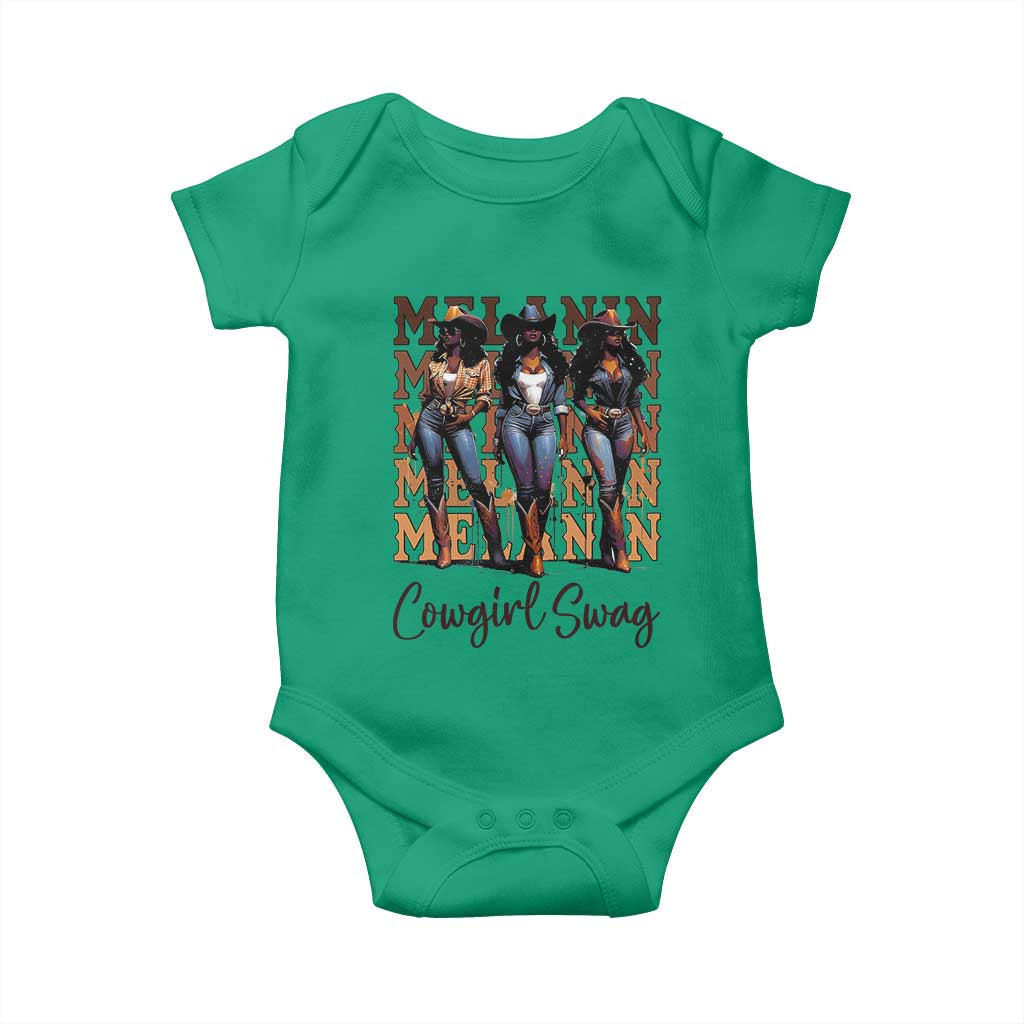 African Melanin Cowgirl Swag Baby Onesie Cowgirls Black History Pride