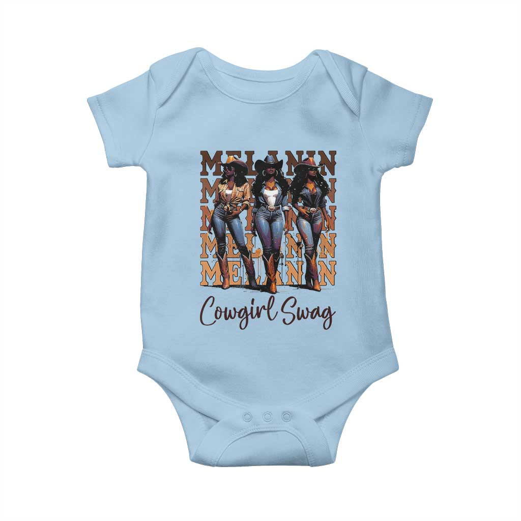 African Melanin Cowgirl Swag Baby Onesie Cowgirls Black History Pride