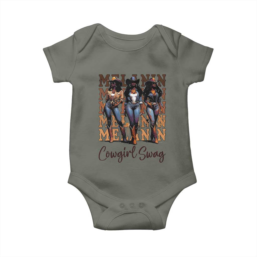 African Melanin Cowgirl Swag Baby Onesie Cowgirls Black History Pride