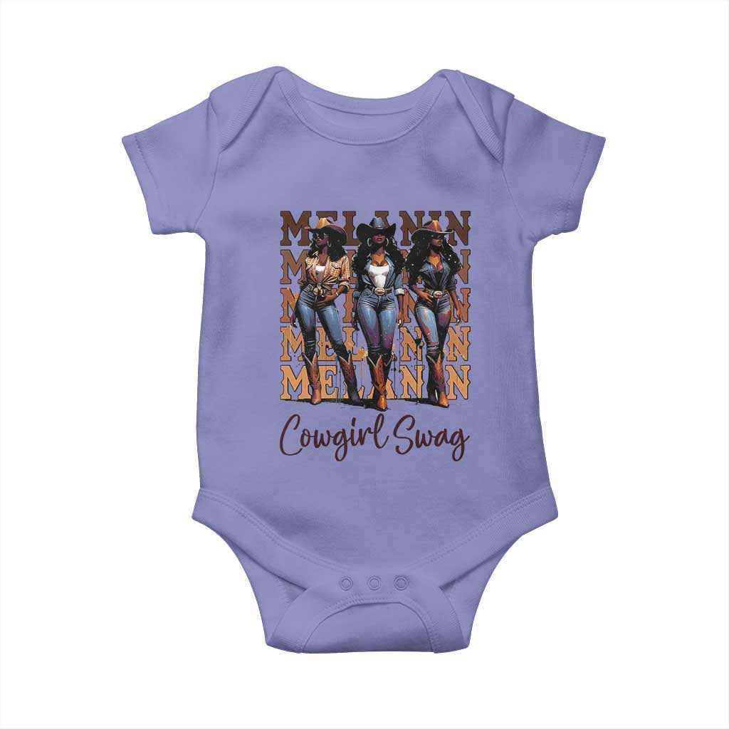 African Melanin Cowgirl Swag Baby Onesie Cowgirls Black History Pride