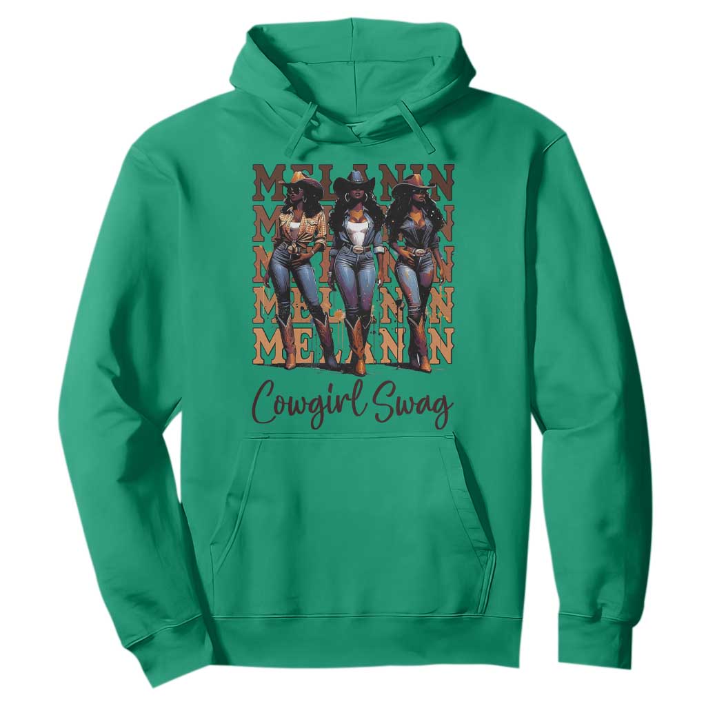African Melanin Cowgirl Swag Hoodie Cowgirls Black History Pride
