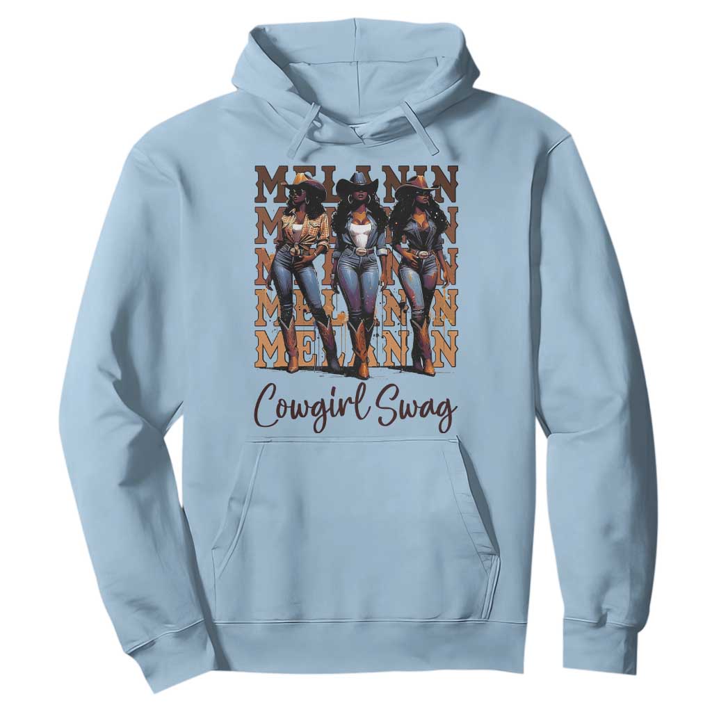African Melanin Cowgirl Swag Hoodie Cowgirls Black History Pride