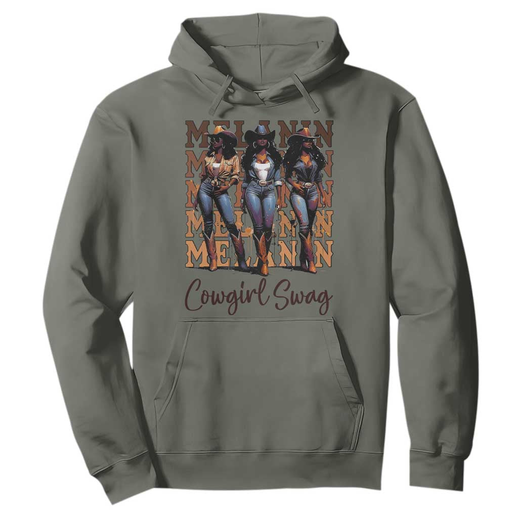 African Melanin Cowgirl Swag Hoodie Cowgirls Black History Pride