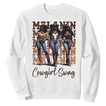African Melanin Cowgirl Swag Sweatshirt Cowgirls Black History Pride