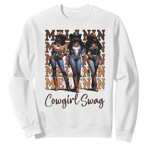 African Melanin Cowgirl Swag Sweatshirt Cowgirls Black History Pride
