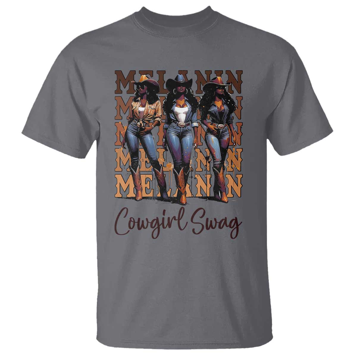 African Melanin Cowgirl Swag T Shirt Cowgirls Black History Pride