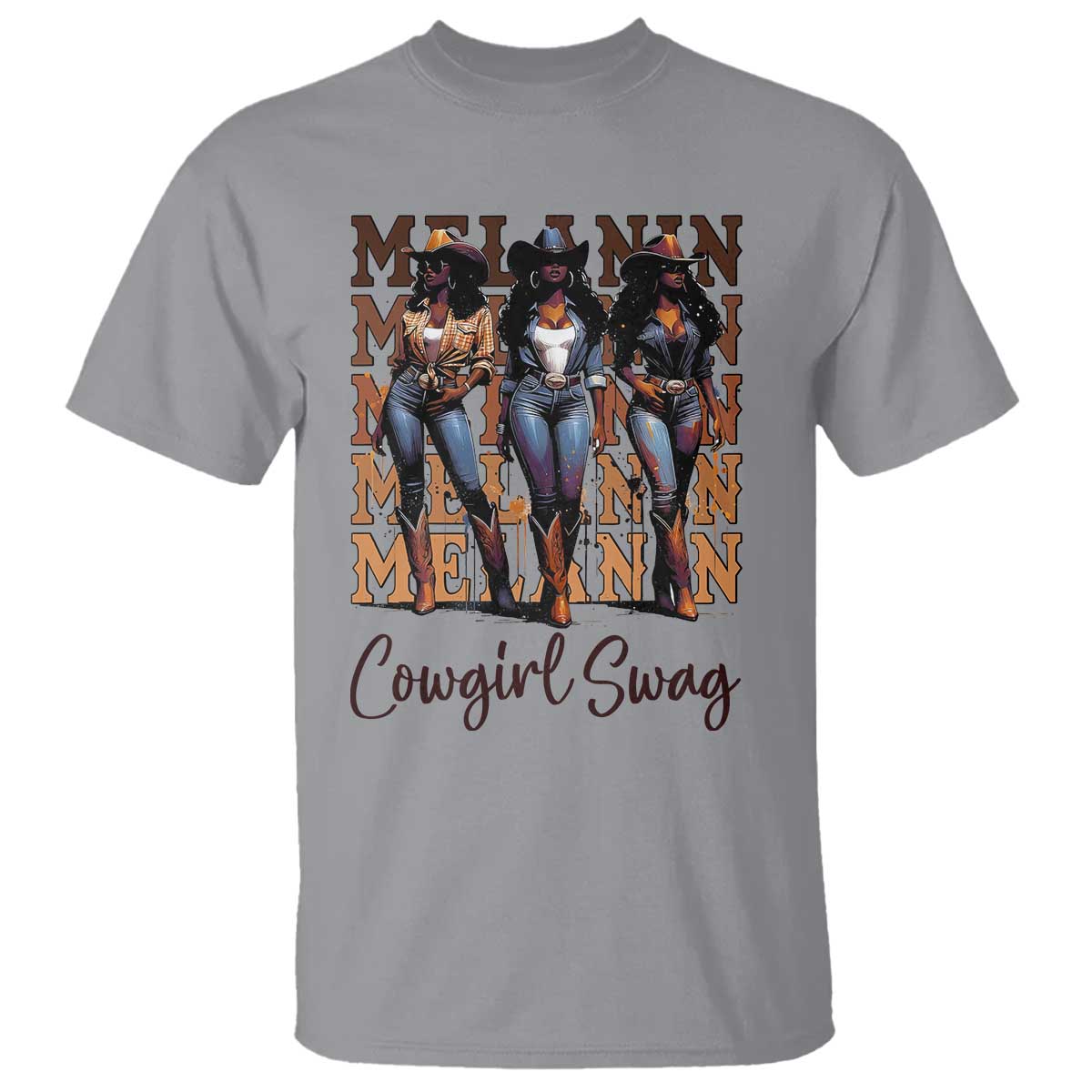 African Melanin Cowgirl Swag T Shirt Cowgirls Black History Pride