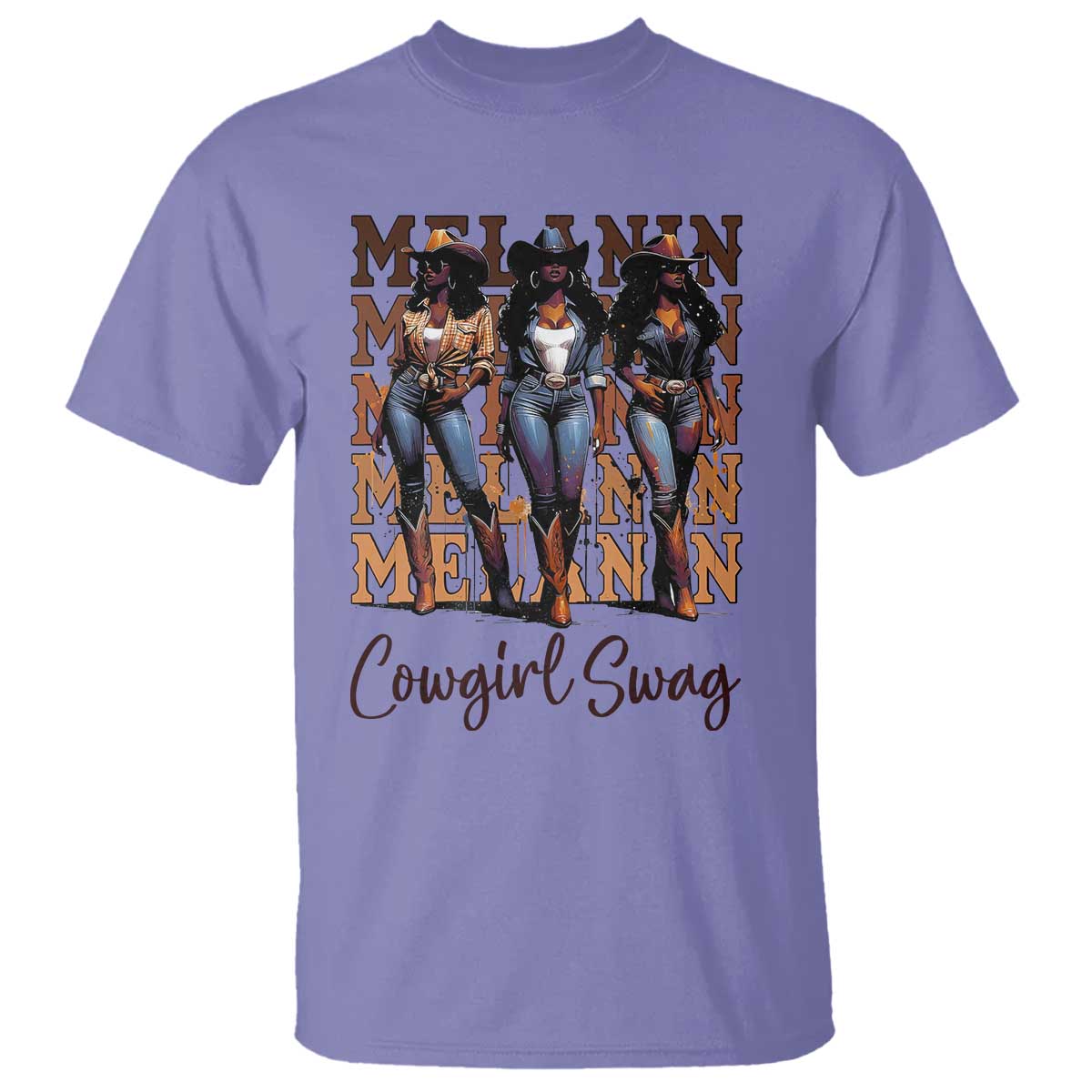 African Melanin Cowgirl Swag T Shirt Cowgirls Black History Pride