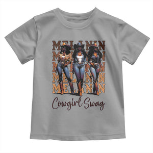 African Melanin Cowgirl Swag Toddler T Shirt Cowgirls Black History Pride