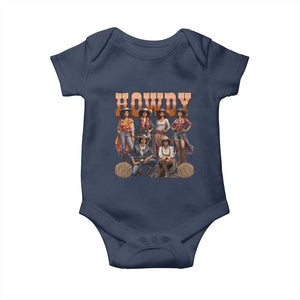 Howdy African Melanin Cowgirl Baby Onesie Black History Western Rodeo Texas
