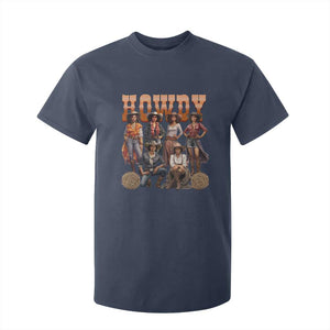 Howdy African Melanin Cowgirl T Shirt For Kid Black History Western Rodeo Texas