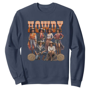 Howdy African Melanin Cowgirl Sweatshirt Black History Western Rodeo Texas