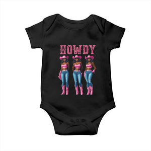 Howdy Melanin Cowgirl Baby Onesie Western Rodeo Women Black Cowgirls