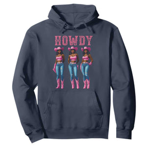 Howdy Melanin Cowgirl Hoodie Western Rodeo Women Black Cowgirls