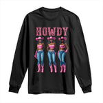 Howdy Melanin Cowgirl Long Sleeve Shirt Western Rodeo Women Black Cowgirls
