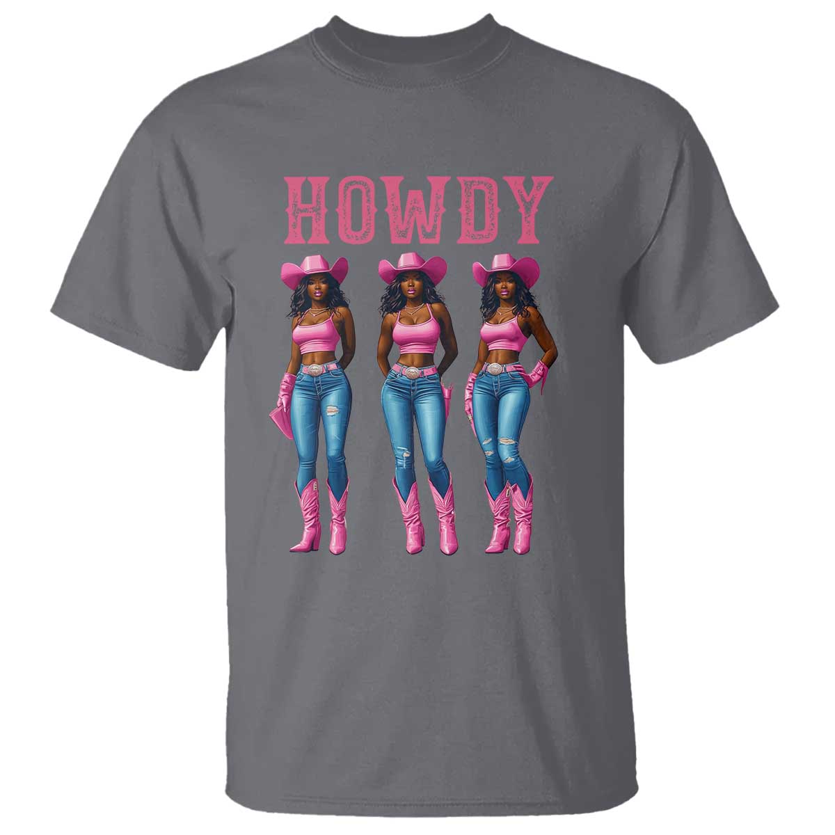 Howdy Melanin Cowgirl T Shirt Western Rodeo Women Black Cowgirls