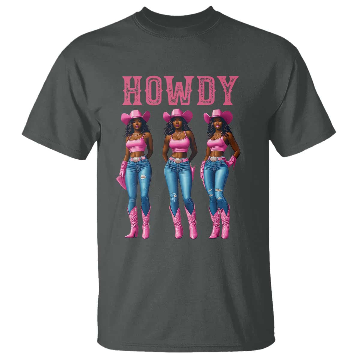Howdy Melanin Cowgirl T Shirt Western Rodeo Women Black Cowgirls