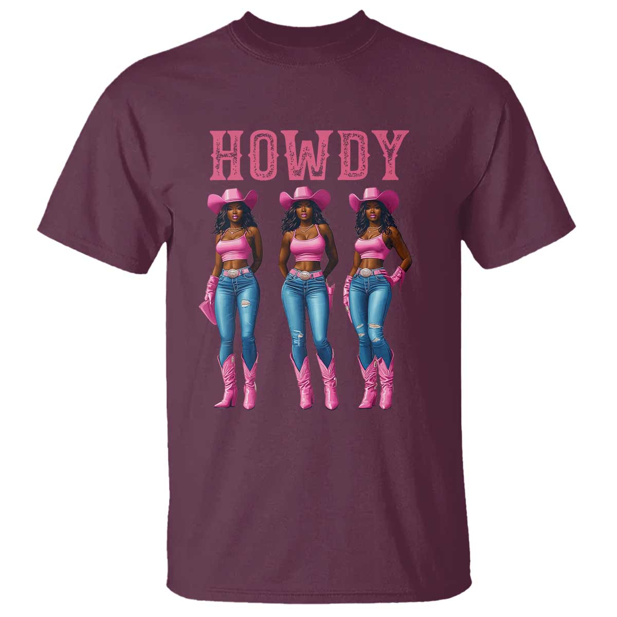 Howdy Melanin Cowgirl T Shirt Western Rodeo Women Black Cowgirls