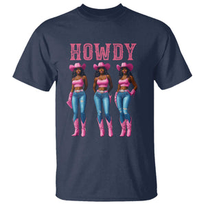Howdy Melanin Cowgirl T Shirt Western Rodeo Women Black Cowgirls