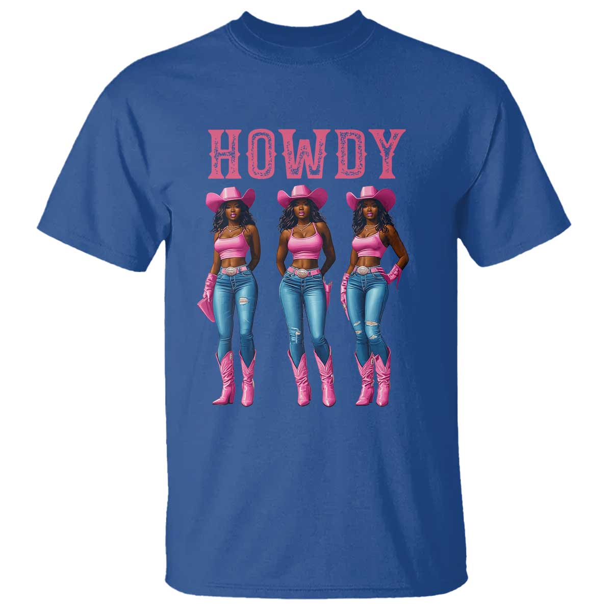 Howdy Melanin Cowgirl T Shirt Western Rodeo Women Black Cowgirls