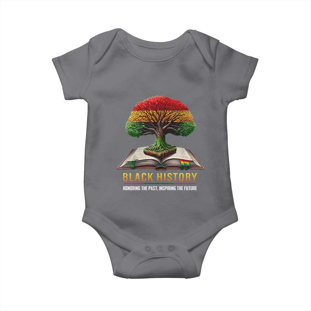 Black History Teacher Baby Onesie Proud Black Culture Tree of Life