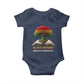 Black History Teacher Baby Onesie Proud Black Culture Tree of Life
