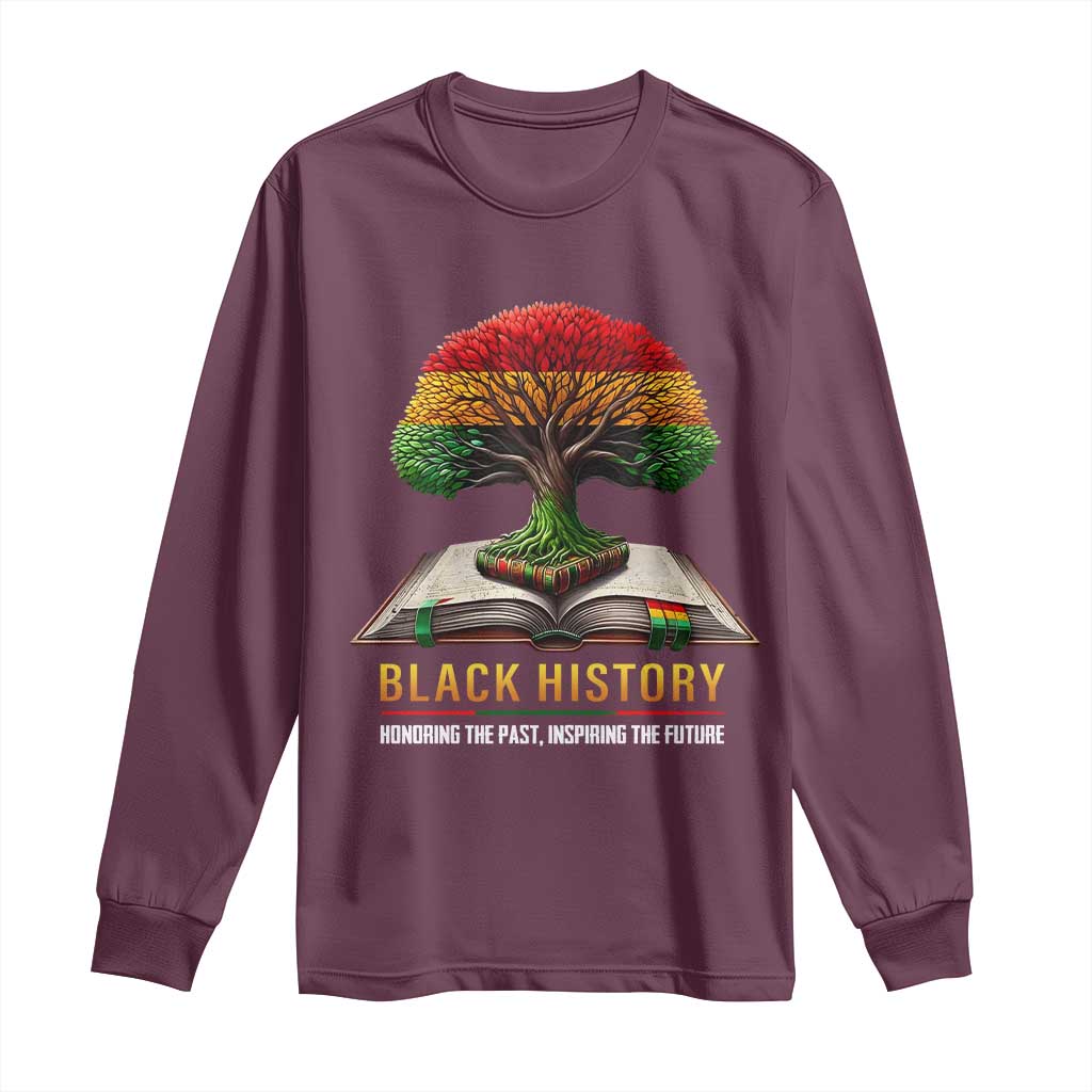 Black History Teacher Long Sleeve Shirt Proud Black Culture Tree of Life