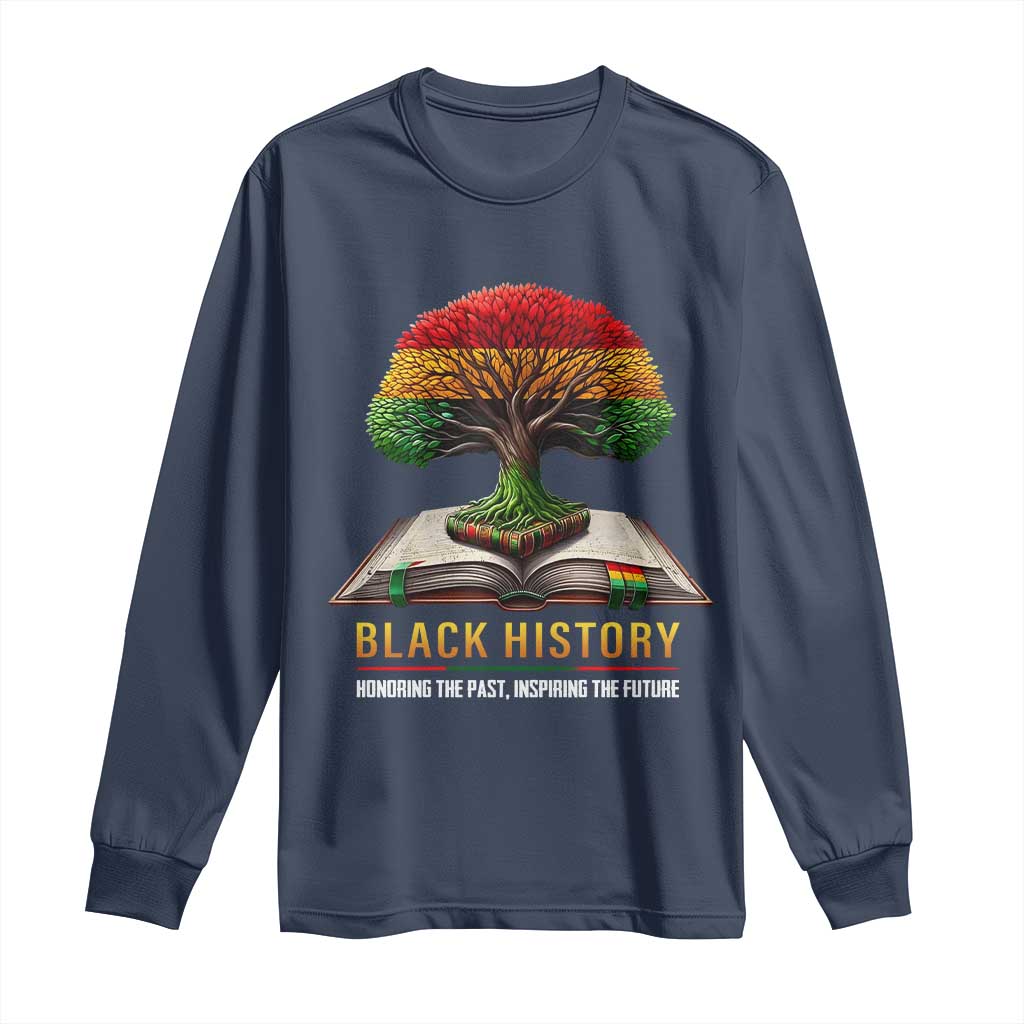 Black History Teacher Long Sleeve Shirt Proud Black Culture Tree of Life