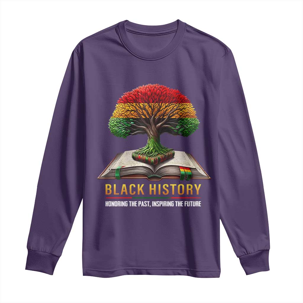 Black History Teacher Long Sleeve Shirt Proud Black Culture Tree of Life