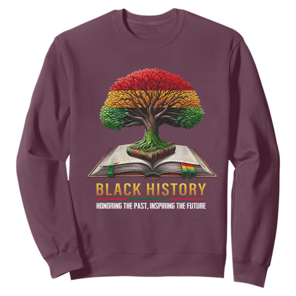 Black History Teacher Sweatshirt Proud Black Culture Tree of Life