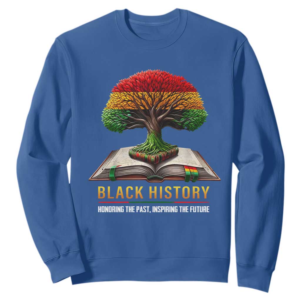 Black History Teacher Sweatshirt Proud Black Culture Tree of Life