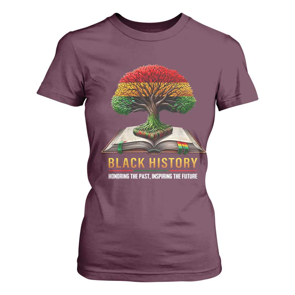 Black History Teacher T Shirt For Women Proud Black Culture Tree of Life
