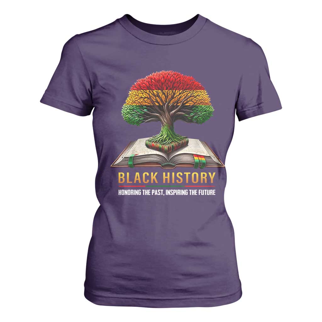 Black History Teacher T Shirt For Women Proud Black Culture Tree of Life