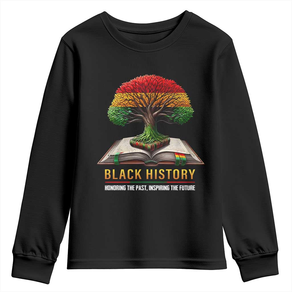 Black History Teacher Youth Sweatshirt Proud Black Culture Tree of Life
