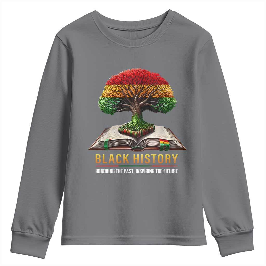 Black History Teacher Youth Sweatshirt Proud Black Culture Tree of Life