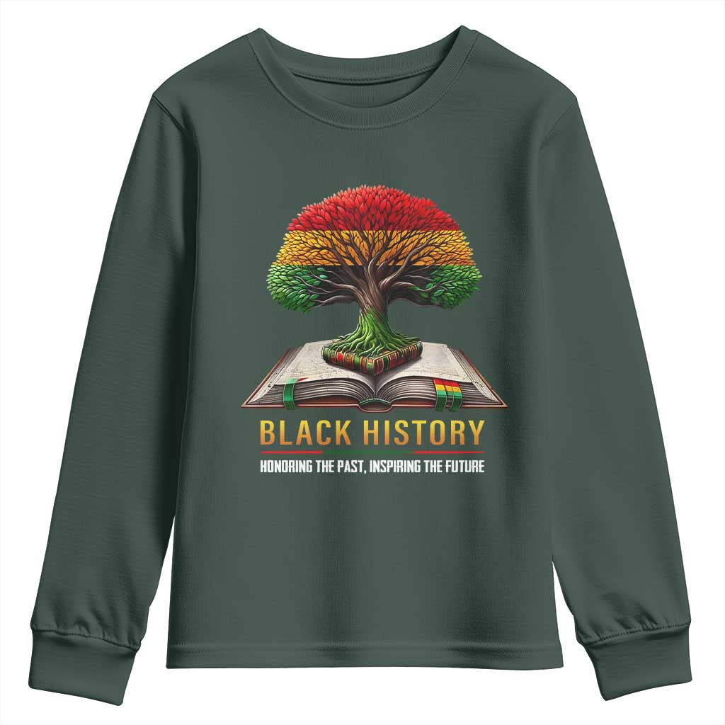 Black History Teacher Youth Sweatshirt Proud Black Culture Tree of Life