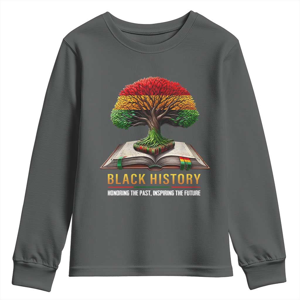 Black History Teacher Youth Sweatshirt Proud Black Culture Tree of Life