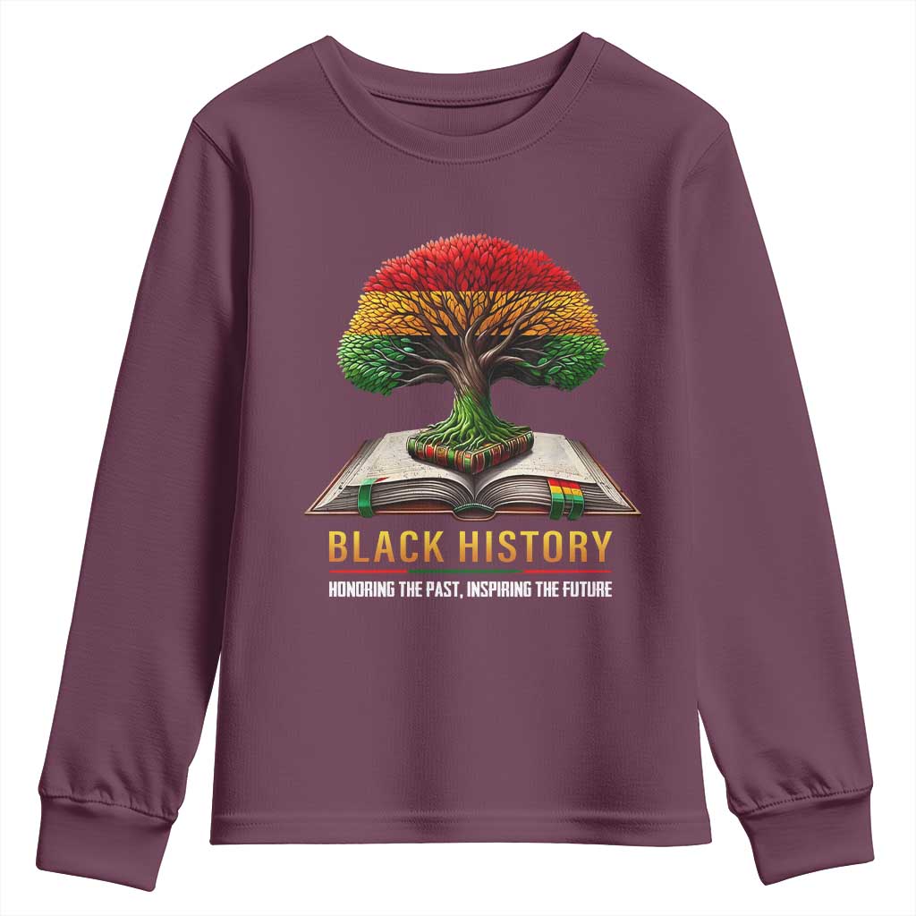 Black History Teacher Youth Sweatshirt Proud Black Culture Tree of Life