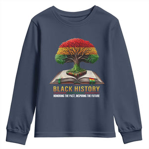 Black History Teacher Youth Sweatshirt Proud Black Culture Tree of Life